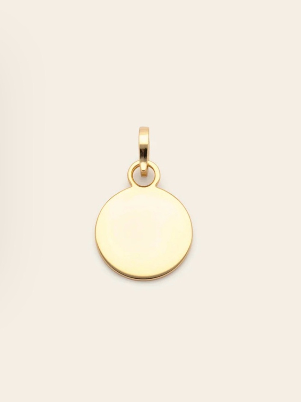 Melanie Auld 10K gold disc pendant